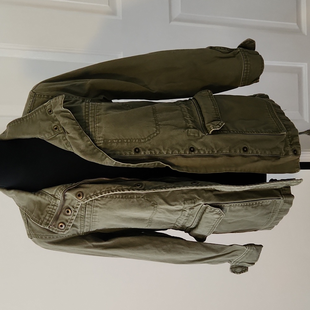 Madewell Khaki Utility Military Dispatch Cargo Green Jacket Size XXS - Picture 3 of 16